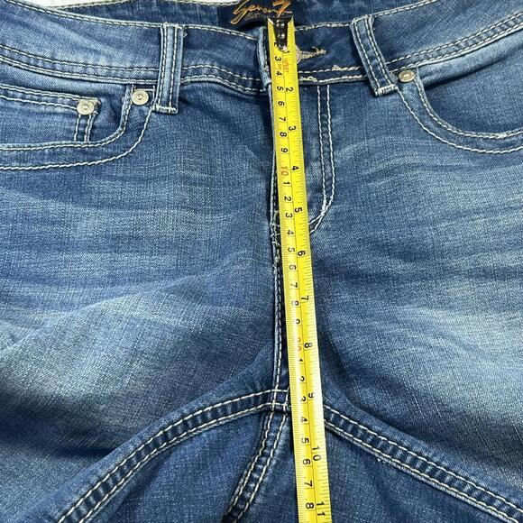 Seven7 Women’s Denim Shorts Medium Wash Size 8 - Picture 6 of 7